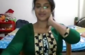 Desi babe similar to one another on web camera