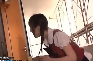 Japanese 18yo idol encounters older enthusiast at his home