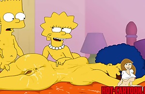 Cartoon Porn Simpsons porn Bart and Lisa cut capers with progenitrix Marge