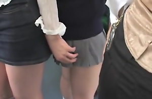 japanese lesbian schoolgirls groping on bus