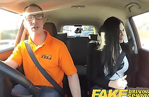 Fake driving school male beginner fucking his female driving examiner