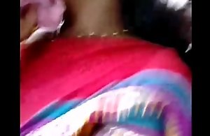 Sleeping aunty boobshow unhappy half-top in public- delhi school