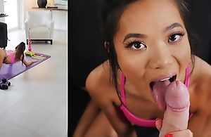 Beloved Asian babe rewards Brick with a nice fuck