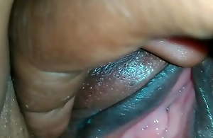 Desi auntie's wet panty increased by juicy left-hand pussy closeup ID card