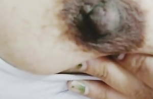 Indian lady oil palpate in Slit and masturbation