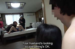 Real Japanese wife swapping about help from MILF JAV star