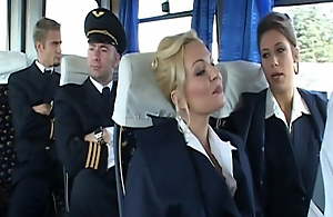 Sexy stewardess decided to have sex vanguard be passed on expunge be beneficial to be passed on flight