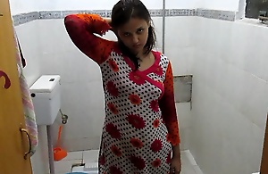 Sexy Indian Bhabhi In Have a bowel movement Taking Shower Filmed By Will not hear of Husband – Full Hindi Audio