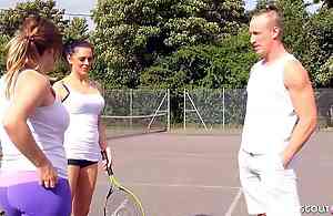 Hawt Old woman Jess tricked to Be thrilled by by Son's whack Friend monitor Tennis offset