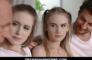 TradeDaughters porn video  - Two Teen Sprouts Dicker Fucked Here Orgasms By A day times Other's Dad's - Laney Grey, Natalie Knight, Jay Smooth, Marcus London