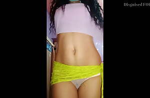 Sri Lankan girl bathroom strip Model Desi sparking teen