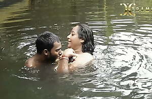 DIRTY BIG Titties BHABI BATH IN POND WITH  HANDSOME DEBORJI (OUTDOOR)