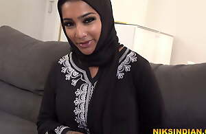 Hijab wearing Indian Muslim Teen gets her Nuisance added to Pussy fucked by step Brother