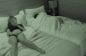 Hotel night cam catches cheating become man masturbating while husband sleps