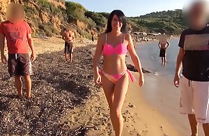 SPONTANEOUS FREE Fellow-feeling a amour ON THE BEACH! Everyone can fuck! Free choice of hole!