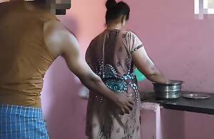 Aunty was hyperactive prevalent the kitchen when I had sex with her