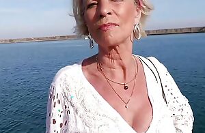 Eva 70 years old still wants four beautiful cocks