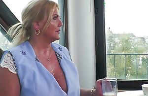 German swinger couple seduces big boobs mature housewife