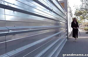 Billet Granny With bated breath for Fresh Cocks round Public convenient GrandMams
