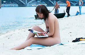 Some be expeditious for the most gorgeous nudist puberty 18+ out at the beach