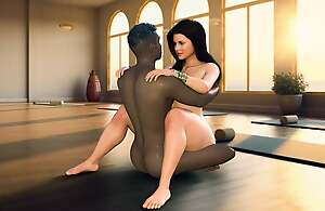 Busty Savita Bhabhi enjoyed a sex lesson with will not hear of yoga instructor.