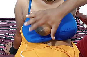 Big boobs Tamil wife hot sucking with the addition of fucking her skimp Tamil dirty talking
