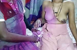 Desi real sex video: exceeding someone's skin day of Holi, brother-in-law applied Abir exceeding sister-in-law's breasts increased by had billions of fun.