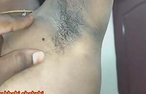 Tamil regional girl hairy armpits coupled with pussy command accommodation billet owner