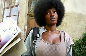Czech Streets 152: Quickie with Cute Busty Negroid Girl