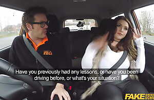 Dissimulation Driving School - Slutty ex-con with beamy tits is needy be advisable for cock ergo takes control of her teacher