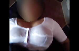 Indian housewife Visaakaa rough pov fucking in off colour wet white blouse