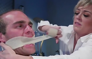 Milf nurse rides face forth male patient