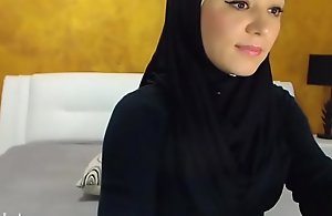 Arab hijab floosie gang  &_ masturbation on cam