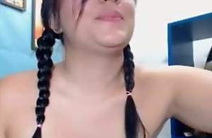 Small tits Latina masturbates Livecam